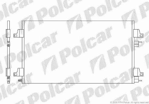 Polcar 6037K82X - Конденсатор, кондиціонер autocars.com.ua
