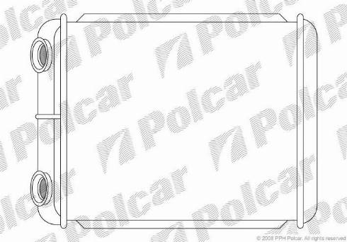 Polcar 6037N81X - Теплообмінник, опалення салону autocars.com.ua