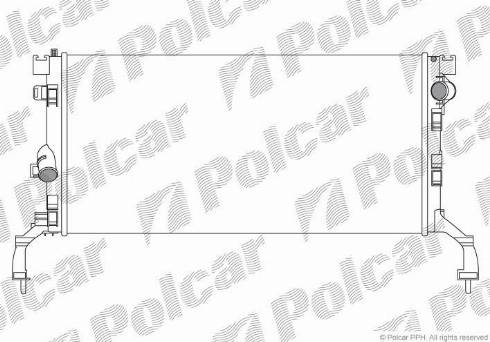 Polcar 603908-1 - Радіатор, охолодження двигуна autocars.com.ua