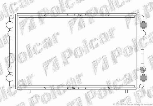 Polcar 604008A2 - Радіатор, охолодження двигуна autocars.com.ua