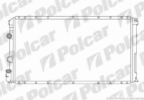 Polcar 604108-3 - Радиатор, охлаждение двигателя avtokuzovplus.com.ua