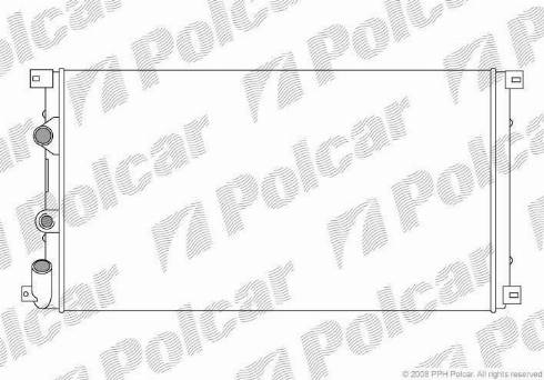 Polcar 604108A4 - Радіатор, охолодження двигуна autocars.com.ua