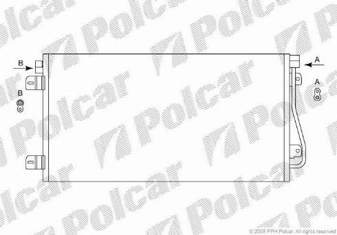 Polcar 6041K83X - Конденсатор, кондиціонер autocars.com.ua