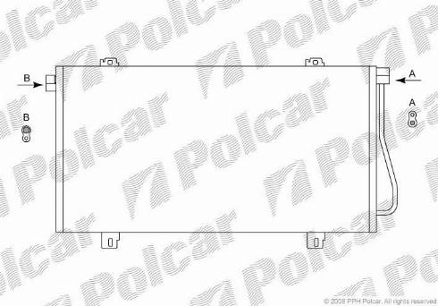 Polcar 6041K84X - Конденсатор кондиционера avtokuzovplus.com.ua