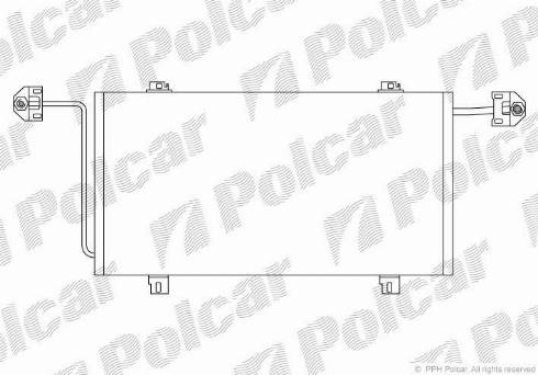 Polcar 6041K85X - Конденсатор, кондиціонер autocars.com.ua