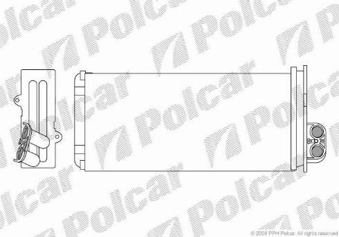 Polcar 6041N81X - Теплообменник, отопление салона autodnr.net