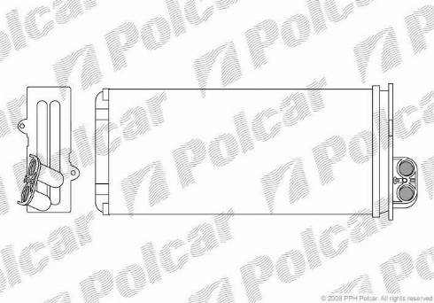 Polcar 6041N8-1 - Теплообменник, отопление салона autodnr.net
