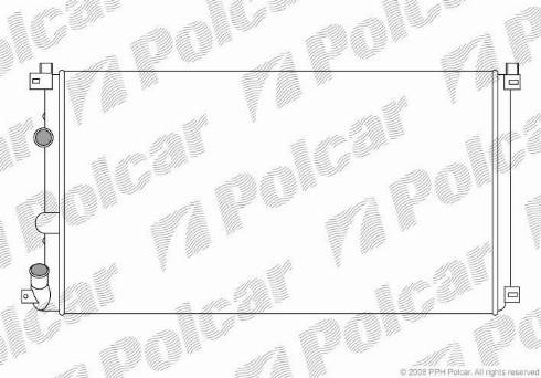 Polcar 604208-1 - Радіатор, охолодження двигуна autocars.com.ua