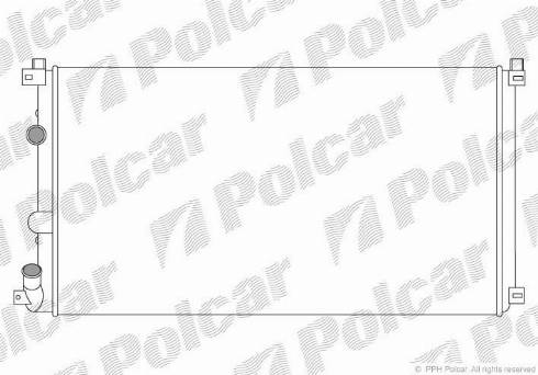 Polcar 604208A1 - Радіатор, охолодження двигуна autocars.com.ua