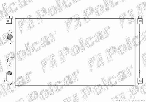 Polcar 604208A2 - Радіатор охолодж. двигуна RENAULT MASTER II 1.9D-2.2D-2.5D 09.00- autocars.com.ua