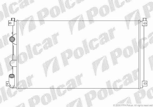 Polcar 604208A3 - Радіатор, охолодження двигуна autocars.com.ua