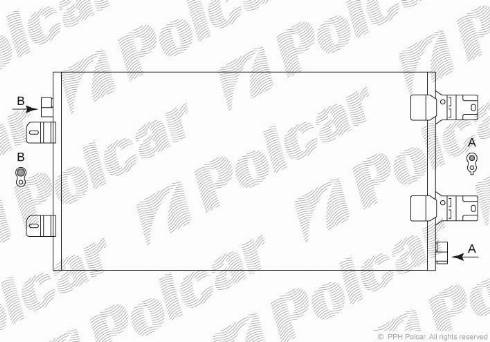 Polcar 6043K81X - Конденсатор, кондиціонер autocars.com.ua