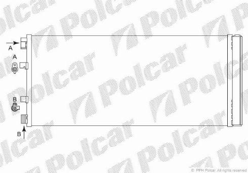 Polcar 6043K82X - Конденсатор, кондиціонер autocars.com.ua