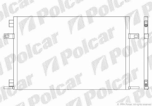 Polcar 6051K8C1 - Конденсатор, кондиціонер autocars.com.ua
