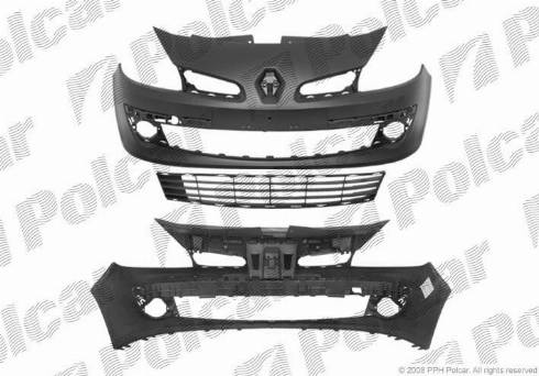 Polcar 6055072J - Буфер, бампер autocars.com.ua