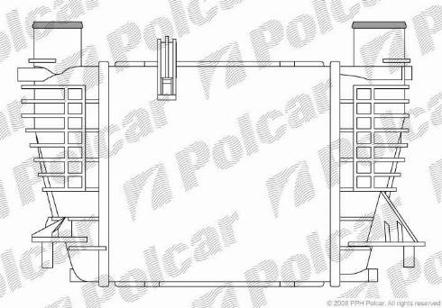 Polcar 6056J82X - Интеркулер autocars.com.ua