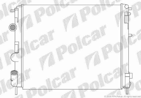 Polcar 6060086X - Радіатор, охолодження двигуна autocars.com.ua