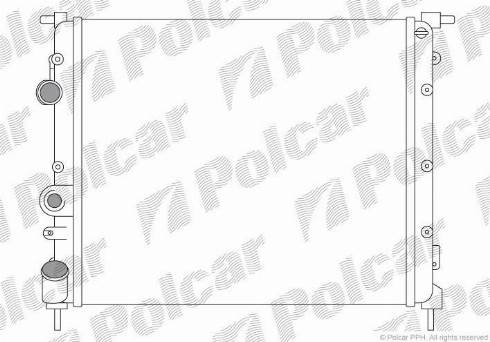 Polcar 606008A1 - Радіатор, охолодження двигуна autocars.com.ua