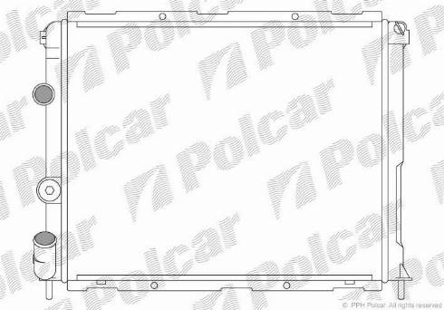 Polcar 606008A9 - Радіатор, охолодження двигуна autocars.com.ua