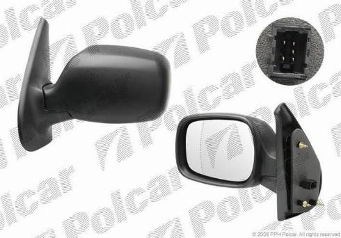 Polcar 6061524M - Зовнішнє дзеркало autocars.com.ua