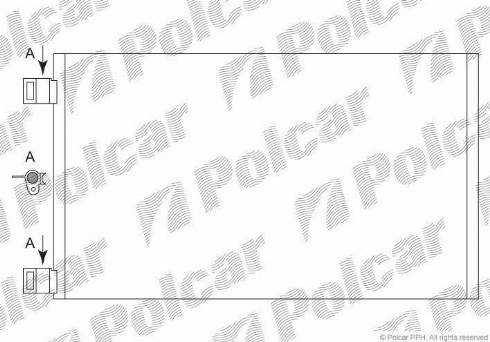 Polcar 6062K8C1 - Конденсатор кондиционера avtokuzovplus.com.ua