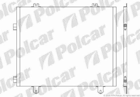 Polcar 6095K81X - Конденсатор, кондиціонер autocars.com.ua