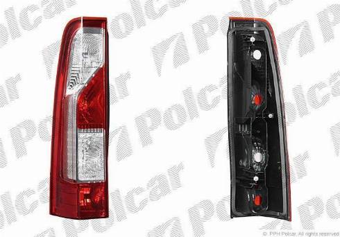 Polcar 60N188-E - Задній ліхтар autocars.com.ua