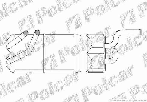 Polcar 6318N81X - Теплообменник, отопление салона avtokuzovplus.com.ua