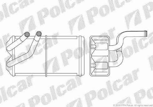 Polcar 6318N8-1 - Теплообменник, отопление салона avtokuzovplus.com.ua