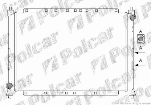 Polcar 631908A2 - Радіатор, охолодження двигуна autocars.com.ua