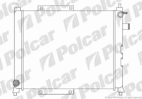 Polcar 6320081X - Радіатор, охолодження двигуна autocars.com.ua
