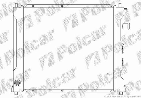 Polcar 632008-1 - Радіатор, охолодження двигуна autocars.com.ua