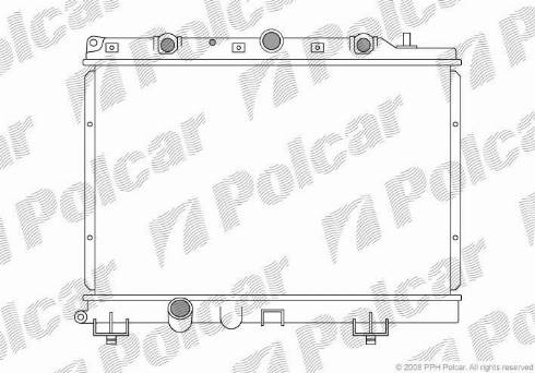 Polcar 632008-2 - Радіатор, охолодження двигуна autocars.com.ua