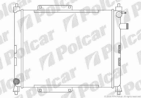 Polcar 632008A1 - Радіатор, охолодження двигуна autocars.com.ua