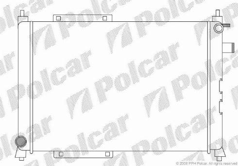 Polcar 6340081X - Радіатор, охолодження двигуна autocars.com.ua