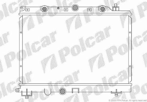 Polcar 634008-3 - Радіатор, охолодження двигуна autocars.com.ua