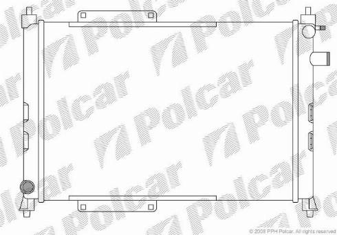 Polcar 634008A1 - Радіатор, охолодження двигуна autocars.com.ua