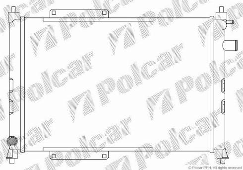 Polcar 634008B1 - Радіатор, охолодження двигуна autocars.com.ua