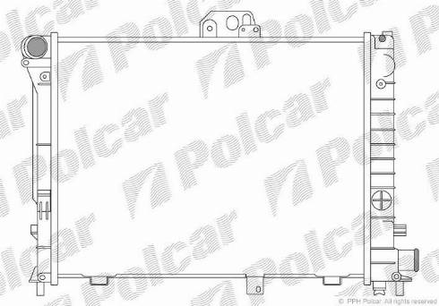 Polcar 652008-3 - Радиатор, охлаждение двигателя avtokuzovplus.com.ua