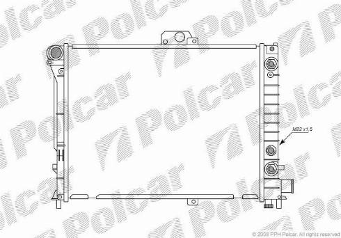 Polcar 652108-1 - Радиатор, охлаждение двигателя avtokuzovplus.com.ua