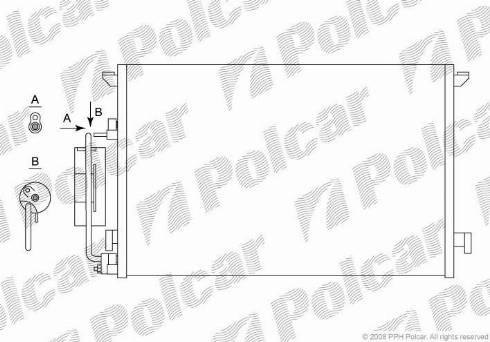 Polcar 6522K83X - Конденсатор, кондиціонер autocars.com.ua