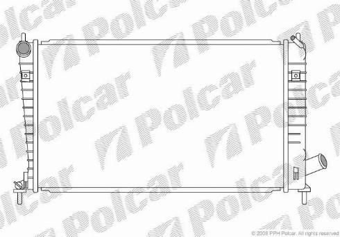 Polcar 652308-1 - Радиатор, охлаждение двигателя autodnr.net