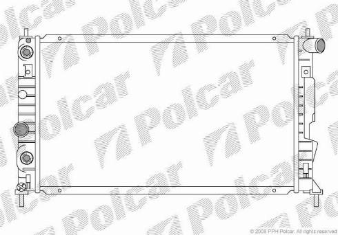 Polcar 652308-3 - Радіатор, охолодження двигуна autocars.com.ua