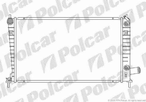 Polcar 652308-5 - Радиатор, охлаждение двигателя avtokuzovplus.com.ua