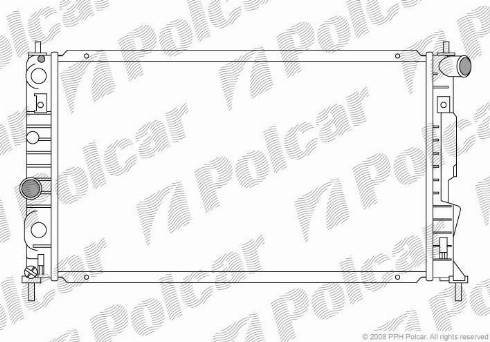 Polcar 652308-6 - Радіатор, охолодження двигуна autocars.com.ua