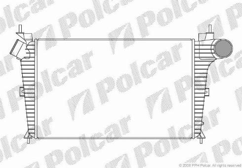 Polcar 6523J81X - Интеркулер, теплообменник турбины avtokuzovplus.com.ua