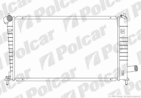 Polcar 652408-2 - Радиатор, охлаждение двигателя avtokuzovplus.com.ua