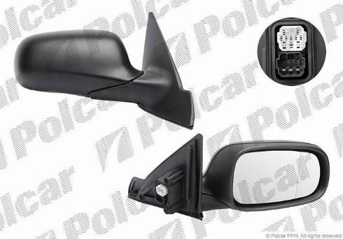 Polcar 6530513M - Зовнішнє дзеркало autocars.com.ua