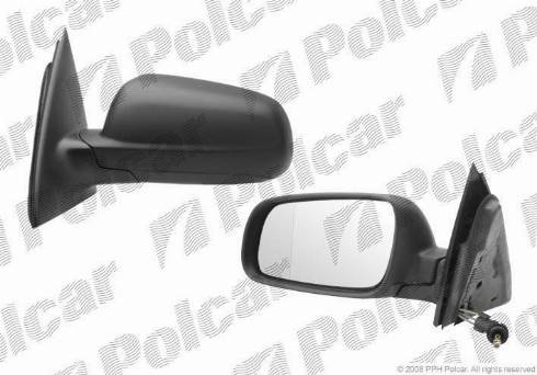 Polcar 6705511M - Зовнішнє дзеркало autocars.com.ua