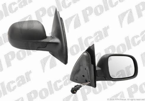 Polcar 670552-M - Зовнішнє дзеркало autocars.com.ua
